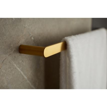 KFA Armatura 864-025-31 - Toallero de pared 24 cm acero inoxidable/oro cepillado
