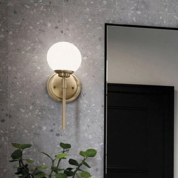 Kichler - Aplique LED de baño BENNO 1xG9/3W/230V IP44 latón