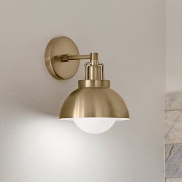 Kichler - Aplique NIVA 1xE27/40W/230V latón