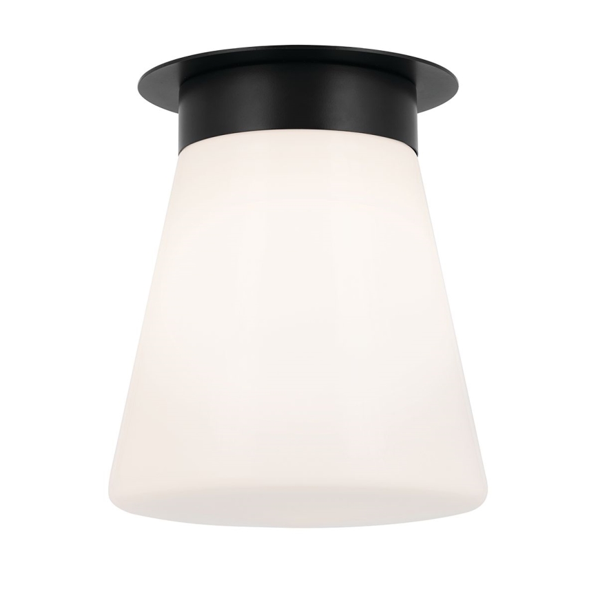 Kichler - Lámpara de techo ALBERS 1xE27/40W/230V diámetro 21,6 cm negra