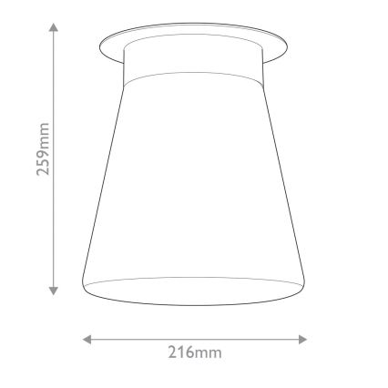 Kichler - Lámpara de techo ALBERS 1xE27/40W/230V Ø 21,6 cm bronce