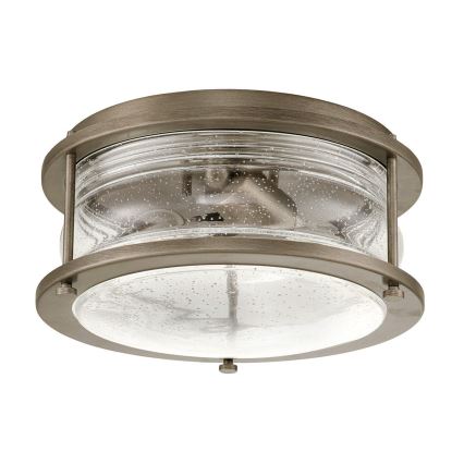 Kichler - Luminaria exterior ASHLANDBAY 1xE27/60W/230V IP44 acabado bronce