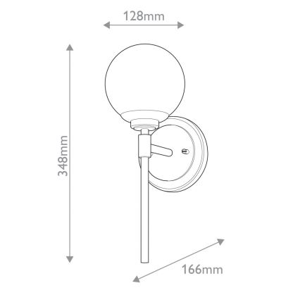 Kichler - Aplique LED para baño BENNO 2xG9/3W/230V dorado IP44