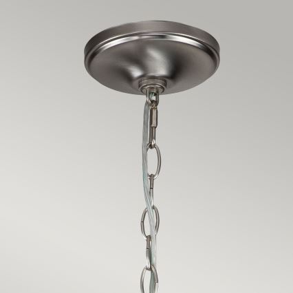 Kichler - Lámpara de araña con cadena CAPITOL HILL 12xE14/40W/230V cromo mate