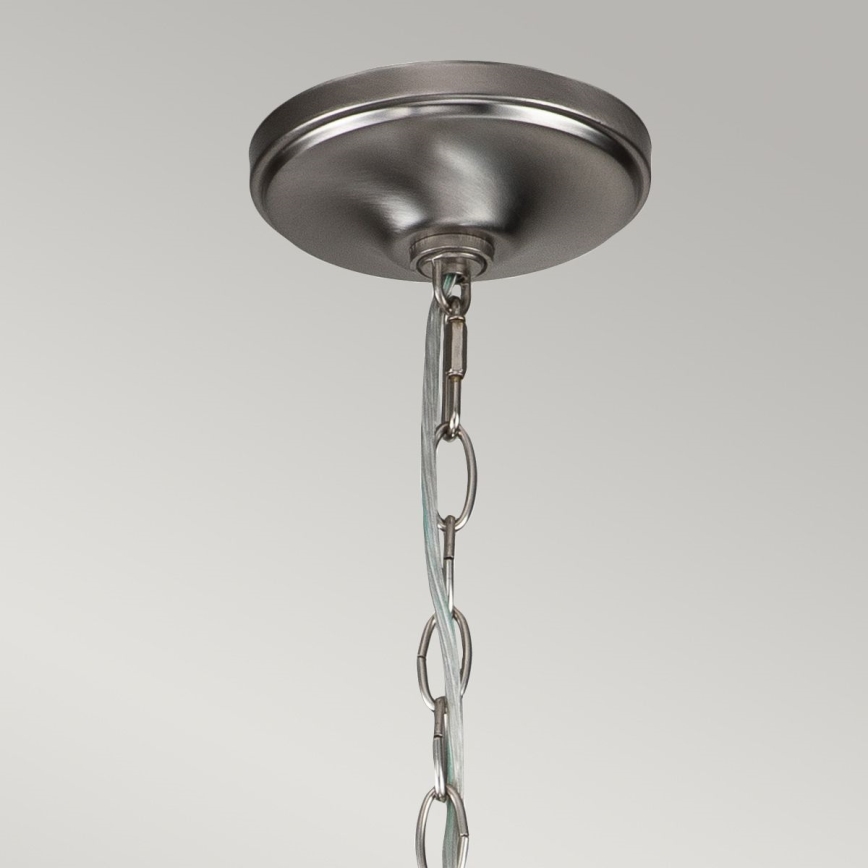Kichler - Lámpara de araña con cadena CAPITOL HILL 12xE14/40W/230V cromo mate