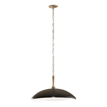 Kichler - Lámpara colgante con cadena DELAROSA 1xE27/60W/230V negro/latón
