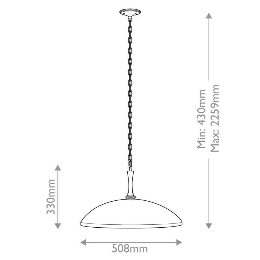 Kichler - Lámpara colgante con cadena DELAROSA 1xE27/60W/230V negro/latón