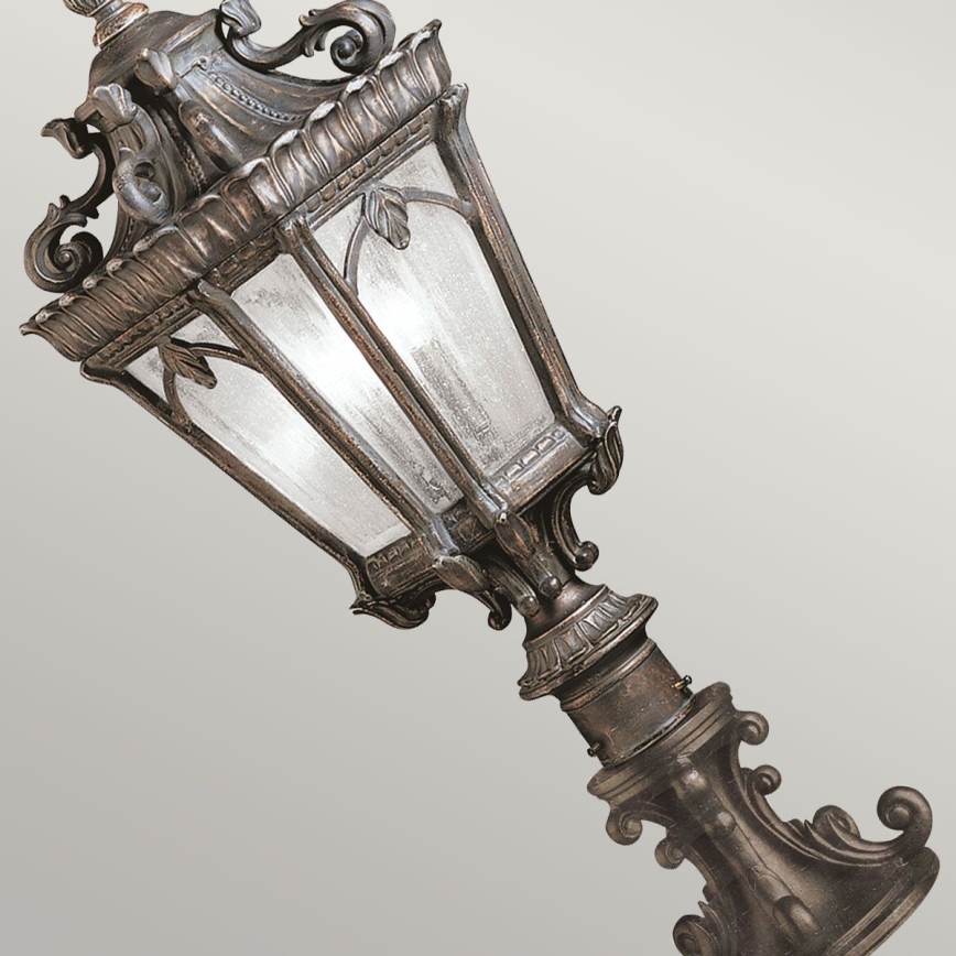 Kichler - Lámpara de exterior TOURNAI 2xE14/60W/230V IP44, acabado bronce