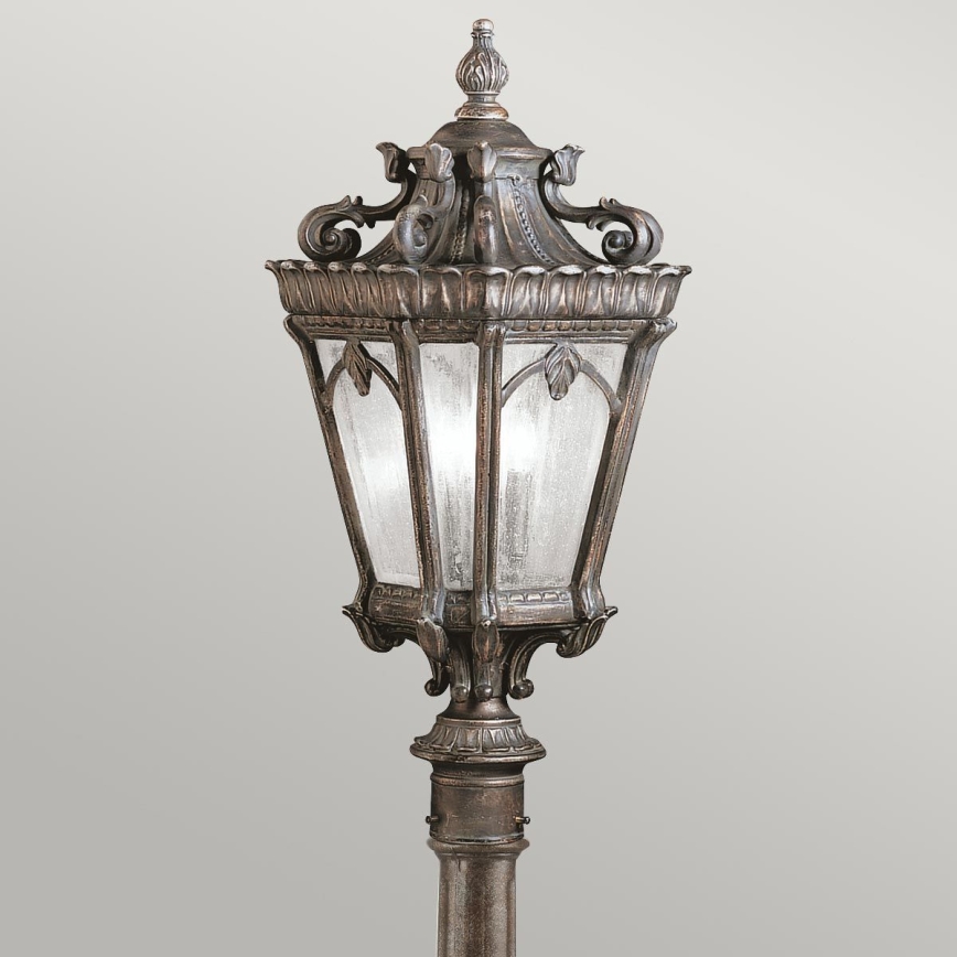 Kichler - Lámpara de exterior TOURNAI 1xE27/60W/230V IP44 bronce