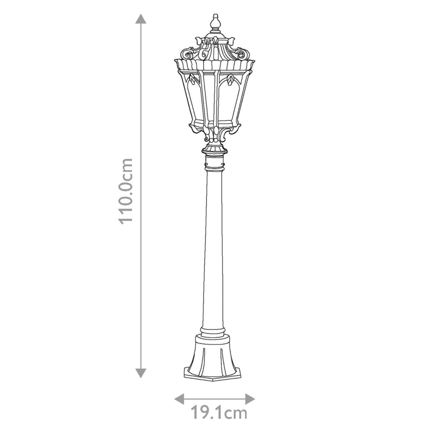 Kichler - Lámpara de exterior TOURNAI 1xE27/60W/230V IP44 bronce
