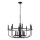 Kichler - Lámpara de araña con cadena CAPITOL HILL 12xE14/40W/230V negra
