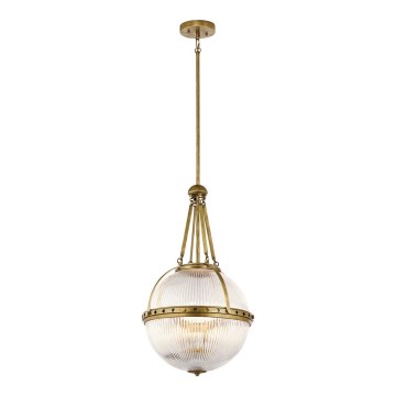 Kichler - Lámpara de techo con varilla ASTER 3xE14/60W/230V latón