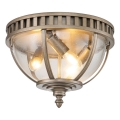 Kichler - Luminaria de techo para exterior HALLERON 3xE14/40W/230V IP44