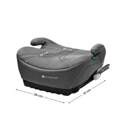 KINDERKRAFT - Asiento elevador para coche I-BOOST 2 PRO i-Size 125–150 cm gris