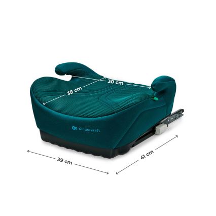 KINDERKRAFT - Asiento elevador para coche I-BOOST 2 PRO i-Size 125–150 cm turquesa