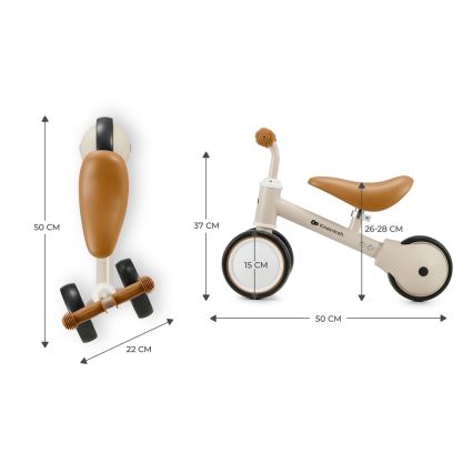 KINDERKRAFT - Bicicleta de empuje CUTIE beige