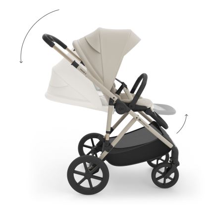 KINDERKRAFT - Carrito combinable 3 en 1 PRIME 3 Sand Dune