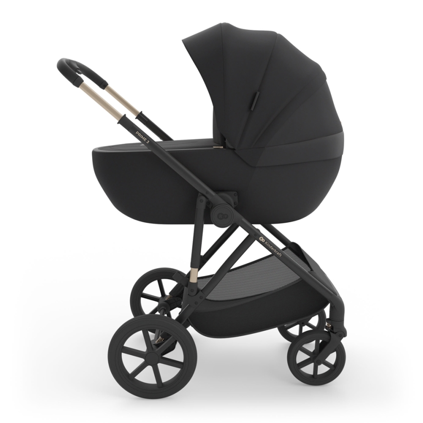 KINDERKRAFT - Cochecito combinable 3 en 1 PRIME 3 Venezian Negro