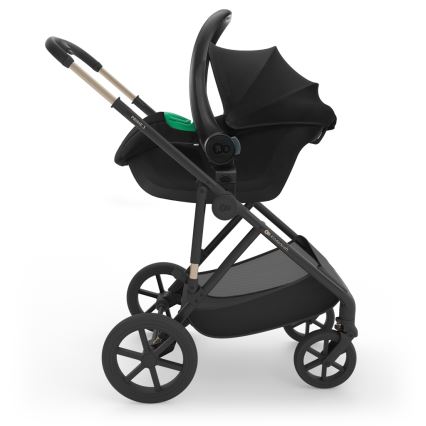 KINDERKRAFT - Cochecito combinable 3 en 1 PRIME 3 Venezian Negro