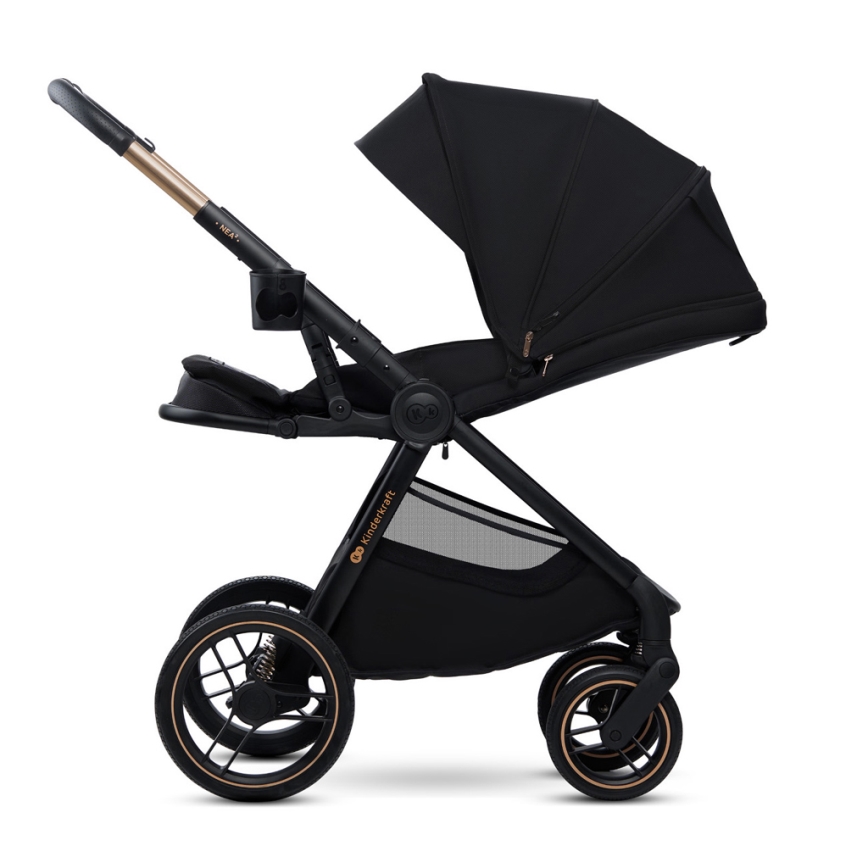 KINDERKRAFT - Cochecito combinado 2en1 NEA 2 Midnight negro