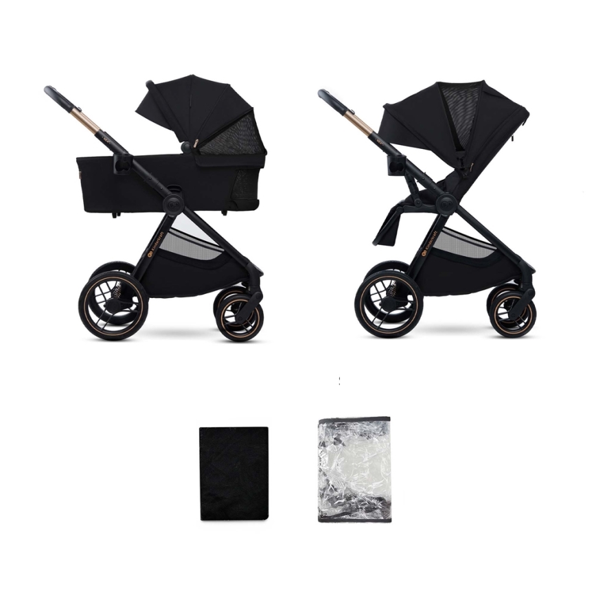 KINDERKRAFT - Cochecito combinado 2en1 NEA 2 Midnight negro