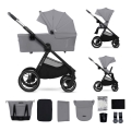 KINDERKRAFT - Cochecito combinado 2en1 NEA 2 Platinum gris