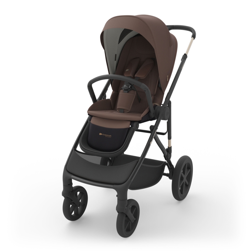 KINDERKRAFT - Cochecito combinado 3 en 1 PRIME 3 Velvet Mocca