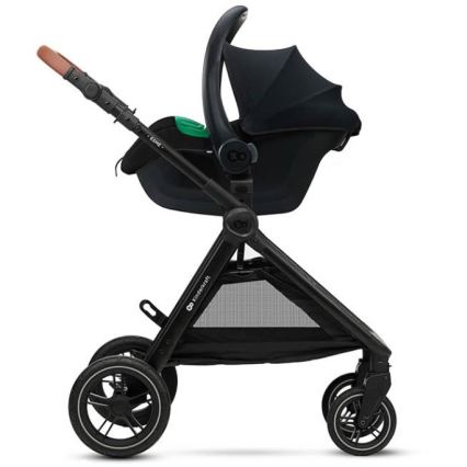 KINDERKRAFT - Cochecito combinado 3en1 ESME Moonlight gris + silla de coche MINK PRO