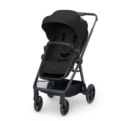 KINDERKRAFT - Cochecito combinado 3en1 NEWLY Clásico negro  + silla de coche MINK PRO