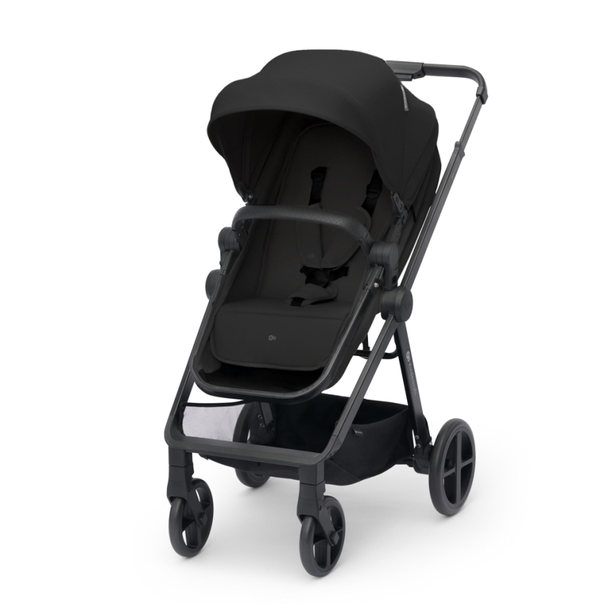 KINDERKRAFT - Cochecito combinado 3en1 NEWLY Clásico negro  + silla de coche MINK PRO