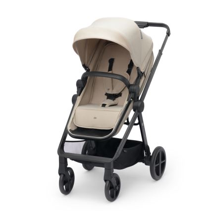 KINDERKRAFT - Cochecito combinado 3en1 NEWLY Sand beige + silla de coche MINK PRO