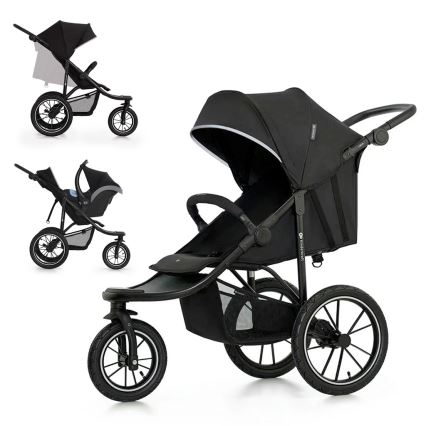 KINDERKRAFT - Cochecito deportivo HELSI2 negro