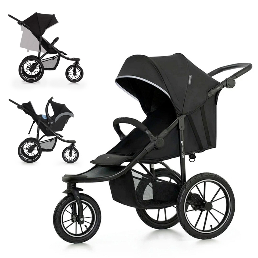 KINDERKRAFT - Cochecito deportivo HELSI2 negro