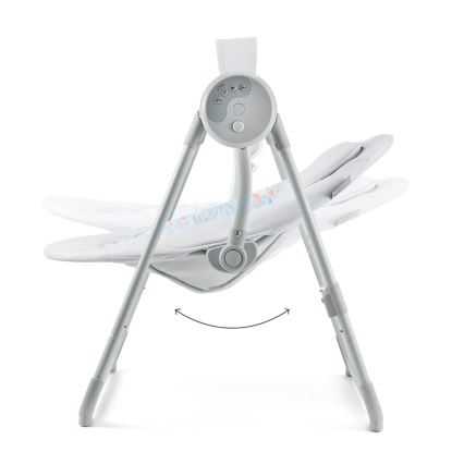 KINDERKRAFT - Columpio infantil con melodía SWINGEE gris 4xAAA/230V
