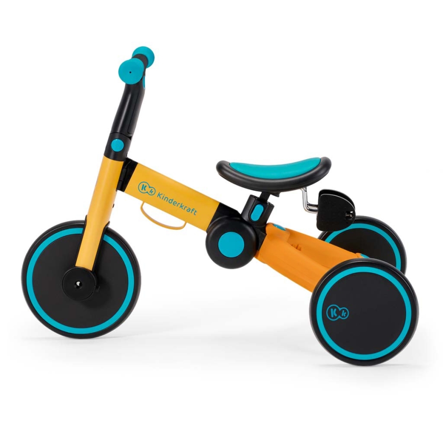 KINDERKRAFT - Correpasillos infantil 3 en 1 4TRIKE amarillo/turquesa