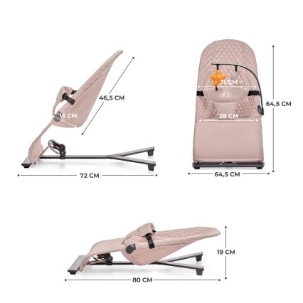KINDERKRAFT - Hamaca para bebé MIMI beige