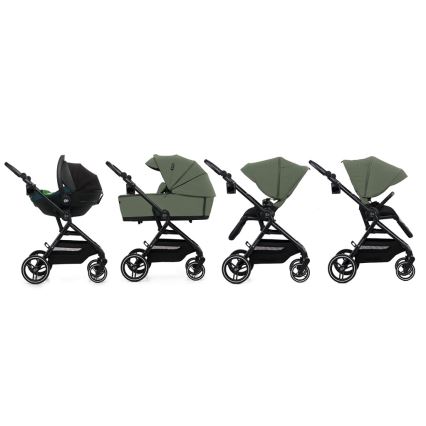 KINDERKRAFT SELECT - Cochecito combinable 2 en 1 YOXI Verde místico