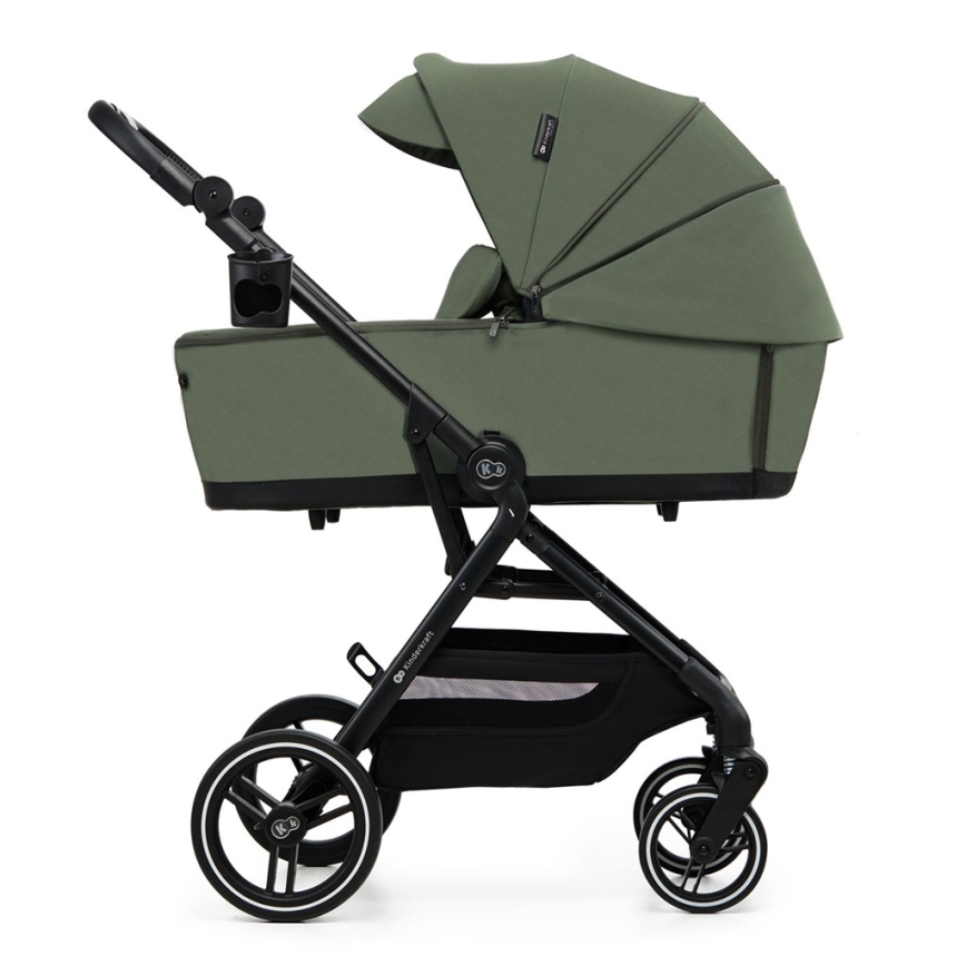 KINDERKRAFT SELECT - Cochecito combinable 2 en 1 YOXI Verde místico
