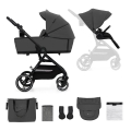 KINDERKRAFT SELECT - Cochecito combinado 2en1 YOXI Moonlight gris