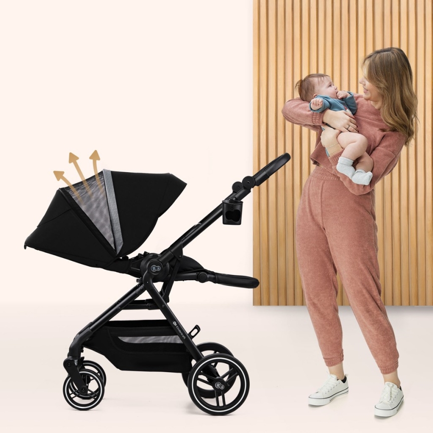 KINDERKRAFT SELECT - Cochecito deportivo YOXI Pure black