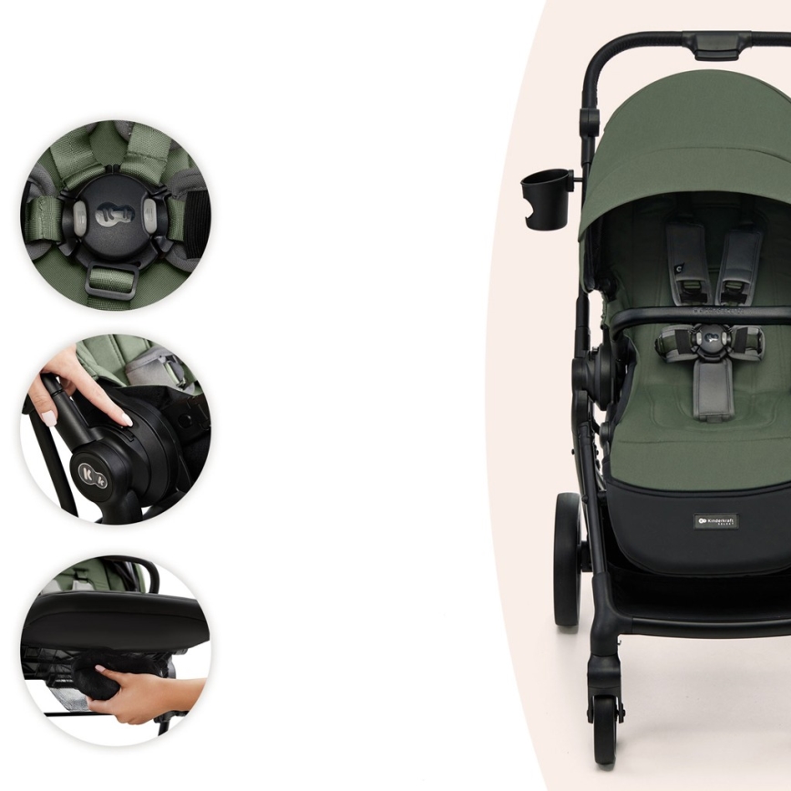 KINDERKRAFT SELECT - Cochecito deportivo YOXI Verde místico