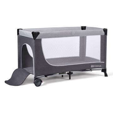 KINDERKRAFT SELECT - Cuna de viaje LEODY gris