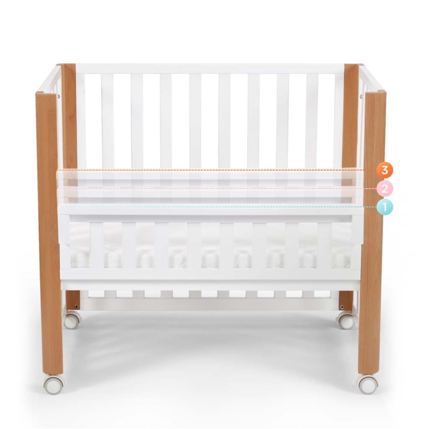 KINDERKRAFT SELECT - Cuna para bebé 4 en 1 KOYA Premium haya/pino