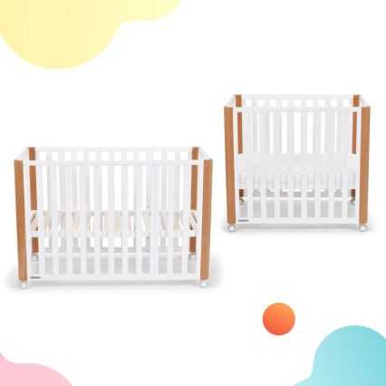 KINDERKRAFT SELECT - Cuna para bebé 4 en 1 KOYA Premium haya/pino