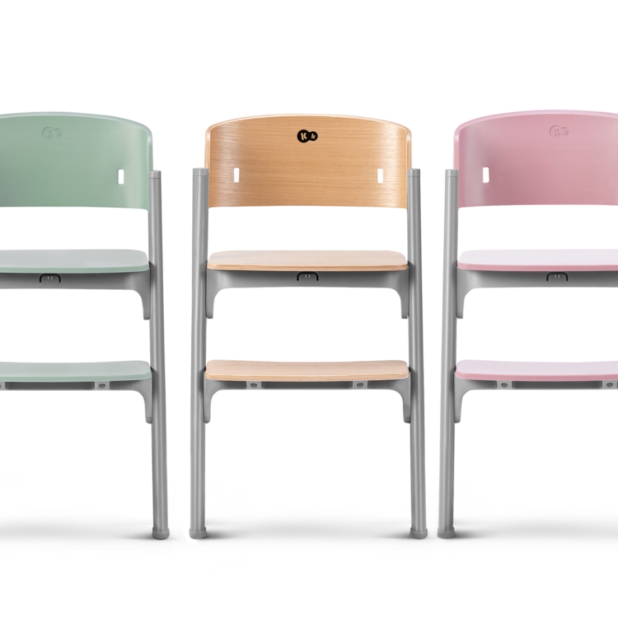 KINDERKRAFT SELECT - Trona infantil 3 en 1 LIVY Premium Aster rosa