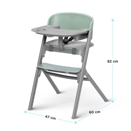 KINDERKRAFT SELECT - Trona infantil 3 en 1 LIVY Premium Aster rosa