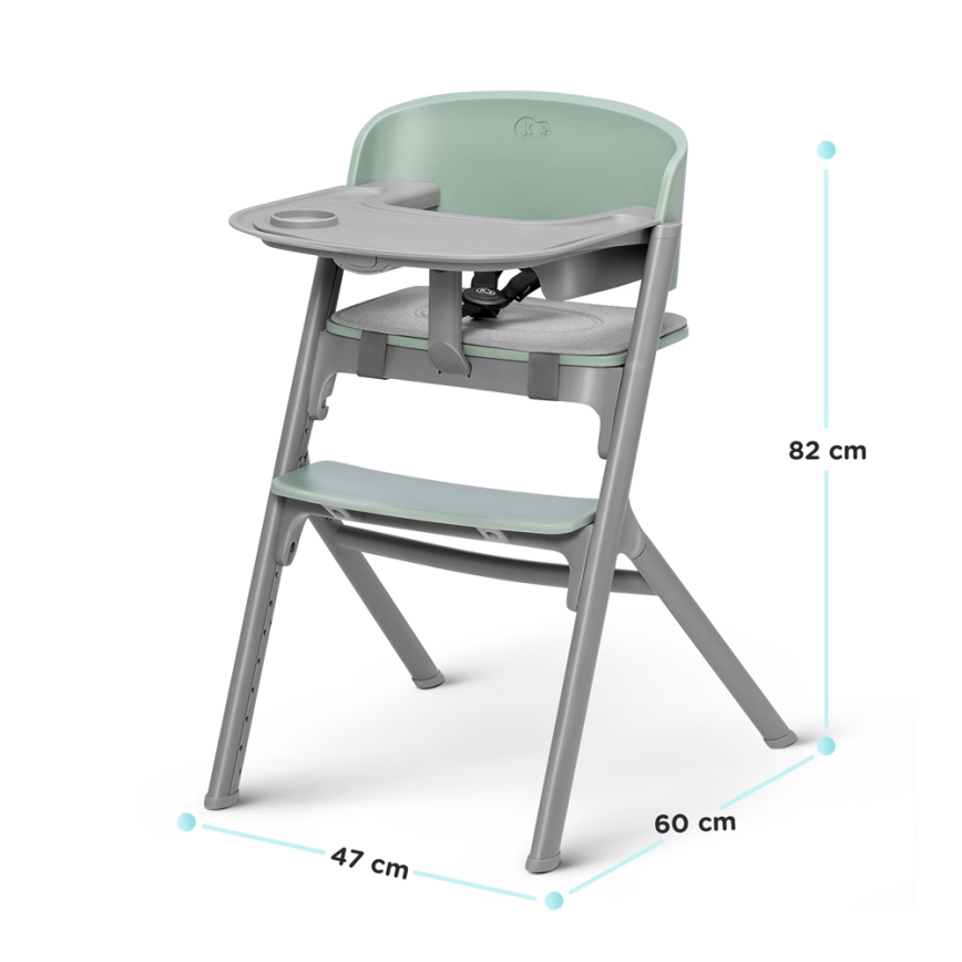 KINDERKRAFT SELECT - Trona infantil 3 en 1 LIVY Premium Aster rosa