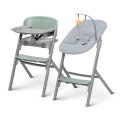 KINDERKRAFT SELECT - Trona infantil 3 en 1 LIVY Premium Olive green + hamaca CALMEE