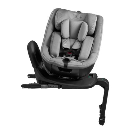 KINDERKRAFT - Silla de coche con base giratoria I-GUARD i-Size 40-105 cm, gris