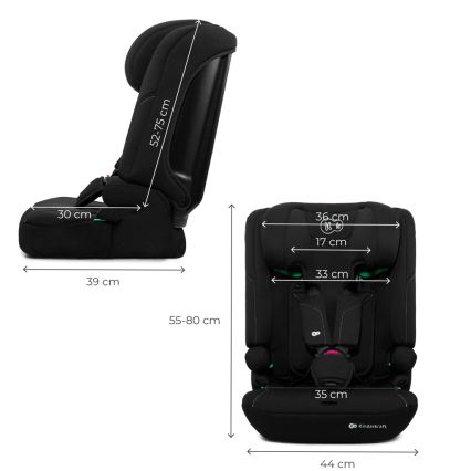 KINDERKRAFT - Silla de coche I-COMFY i-Size 76-150 cm negra